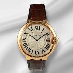 Cartier 46mm Ballon Bleu de Cartier Rose Gold Mens Watch W690054 Papers