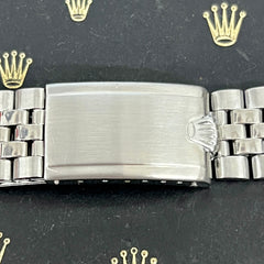 Rolex Datejust 1968 20mm Men's Jubilee Bracelet Steel Crown Band Ref 1601
