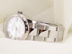 Rolex Datejust 31mm Steel & 18K RG Oyster Diamond Bezel White MOP Dial 178344
