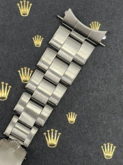 Rolex 1965 Date Men's Oyster Rivet 19mm Steel Band "57" Ends Ref: 6694