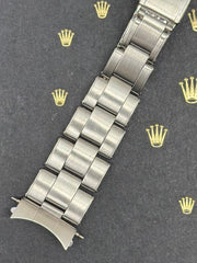 Rolex 1965 Date Men's Oyster Rivet 19mm Steel Band "57" Ends Ref: 6694