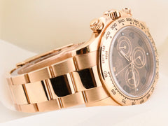 Rolex Daytona 40mm 18K Rose Gold Oyster Chocolate Dial 116505