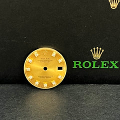Rolex Datejust Ladies 26mm FACTORY DIAMOND Gold Dial Oyster Jubilee 69173