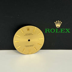 Rolex Men's Oyster Perpetual 34mm Gold Dial Gold Stick Jubilee Oyster Ref: 1005