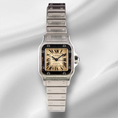 Cartier Santos Galbee 24mm Automatic Steel Silver Dial Ladies Watch 2423