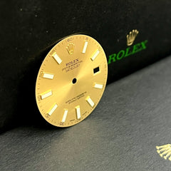 Rolex DateJust II Men's Yellow Gold 41mm Gold Stick Dial Oyster Ref: 116333