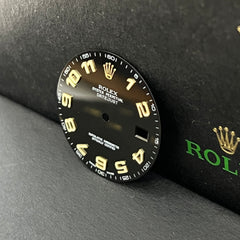 Rolex DateJust 2 Men’s Black 41mm 2-Tone 18k Gold Arabic Numeral Dial 116333