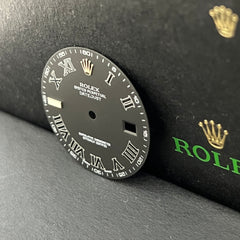 Rolex DateJust II 41mm Men’s Roman Numeral Matte Black Dial 116334 116300