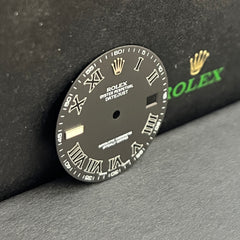 Rolex DateJust II 41mm Men’s Roman Numeral Matte Black Dial 116334 116300