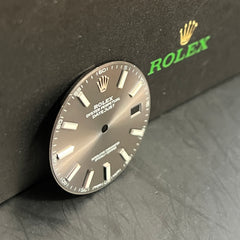 Rolex DateJust 41 Men's Grey Rhodium Dial Stick Jubilee Oyster 126300 126334