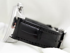 Zenith El Primero Chronomaster 42mm SS Black Dial Smooth Black Leather Band