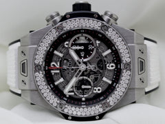 Hublot Big Bang Unico 45mm Titanium Black Skeleton Dial Fixed Diamond Bezel