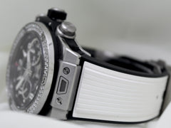 Hublot Big Bang Unico 45mm Titanium Black Skeleton Dial Fixed Diamond Bezel
