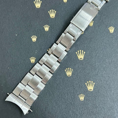 Rolex 1969 Date Men's Oyster Rivet 7205 19mm Steel Band "57" Ends Ref: 6694