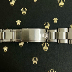 Rolex 1969 Date Men's Oyster Rivet 7205 19mm Steel Band "57" Ends Ref: 6694