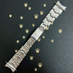 Rolex Vintage 1971 Mens Oyster Rivet 7205 19mm Steel Band 60 Ends Ref:1500 6694