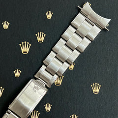 Rolex Vintage 1971 Mens Oyster Rivet 7205 19mm Steel Band 60 Ends Ref:1500 6694