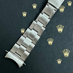 Rolex Vintage 1971 Mens Oyster Rivet 7205 19mm Steel Band 60 Ends Ref:1500 6694