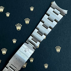 Rolex Date Mens Oyster Bracelet 78350 19mm Steel Band "557" Ends Ref: 15000