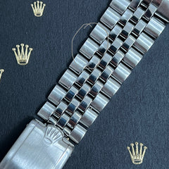 Rolex Datejust 1965 20mm Men's Jubilee Bracelet Steel Crown Band Ref 1601