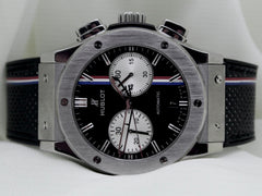 Hublot Classic Fusion 45mm Titanium Fixed Ceramic Bezel Black Dial Rubber Band