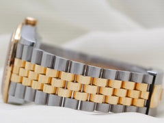 Rolex Datejust 36mm 2-T 18k YG Diamond Dial Paved Jubilee Ladies Watch 126283RBR