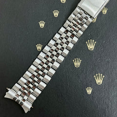 Rolex Datejust 1964 20mm Jubilee Bracelet Steel Crown Band "55" Ends Ref 1601