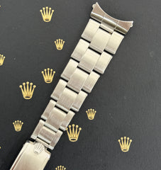 Rolex 1966 Date Men's Oyster 7205 Bracelet 19mm Steel Band "57" Ends Ref: 6694