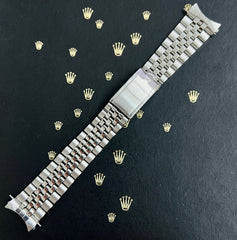 Rolex Datejust 1965 20mm Jubilee Bracelet Steel Crown Ref 1601 "55" end links