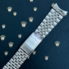 Rolex Datejust 1965 20mm Jubilee Bracelet Steel Crown Ref 1601 "55" end links