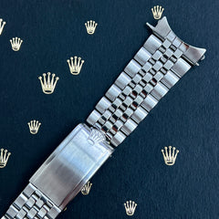 Rolex Datejust 1966 20mm Men's Jubilee Bracelet Steel Crown Band Ref 1601