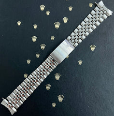 Rolex Datejust 20mm Men's Jubilee Bracelet Steel Band "55"ends Ref 1601