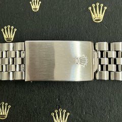 Rolex Datejust 20mm Men's Jubilee Bracelet Steel Band "55"ends Ref 1601