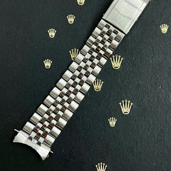 Rolex Datejust 20mm Men's Jubilee Bracelet Steel 1971 Band 6251H End"55"Ref 1601