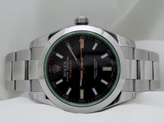 Rolex Milgauss 40mm Steel Black Dial Fixed Bezel Oyster Bracelet 116400GV