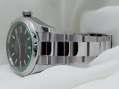 Rolex Milgauss 40mm Steel Black Dial Fixed Bezel Oyster Bracelet 116400GV