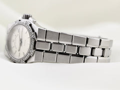 Vacheron Constantin Overseas 25mm SS White Dial Paved Watch 16550/423A-8880