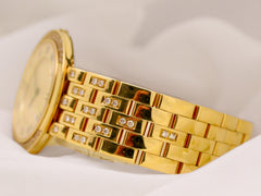 Gucci 33mm YG Gold Dial Diamond Bezel 751M