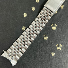 Rolex Datejust 20mm Men's Jubilee Bracelet Steel 1971 Band 6251H End"55"Ref 1601