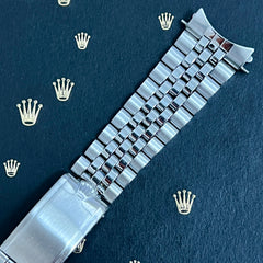 Rolex Datejust 1965 20mm Jubilee Bracelet Steel Crown Ref 1601 "55" end links