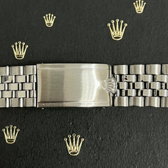 Rolex Datejust 1965 20mm Jubilee Bracelet Steel Crown Ref 1601 "55" end links