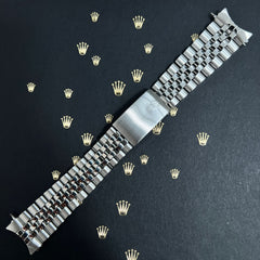 Rolex Datejust 1972 20mm Men's Jubilee Steel Bracelet Band Ref 1601 "55" Ends