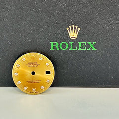 Rolex Datejust Ladies 26mm FACTORY DIAMOND Gold Dial Oyster Jubilee 69173