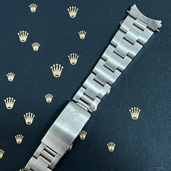 Rolex Date Mens 19mm Oyster Bracelet 78350 Steel Band "557" Ends Ref: 15000