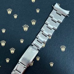 Rolex Vintage 1972 Mens Oyster Rivet 7205 19mm Steel Band 60 Ends Ref:1500 6694