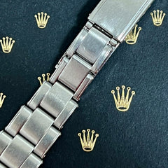 Rolex Vintage 1972 Mens Oyster Rivet 7205 19mm Steel Band 60 Ends Ref:1500 6694