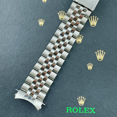 Rolex Datejust 1967 20mm Men's Jubilee Bracelet Steel Crown Band Ref 1601