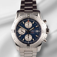 Breitling Colt 44mm Chronograph Automatic Blue Dial Steel Watch A13388