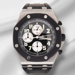 AUDEMARS PIGUET Royal Oak Offshore 42mm Stainless Steel Black Dial Watch 25940SK