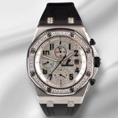 AUDEMARS PIGUET Royal Oak Offshore 42mm 4ct Diamonds Steel Watch 25770ST